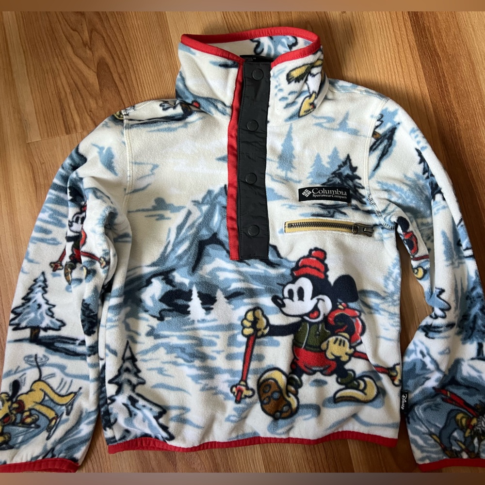 EUC Columbia x Disney 100 Mickey Winter Limited Edition Fleece Sweater  Kids XS